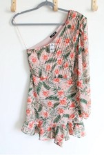 Express Pink Tropical One Sleeve Romper