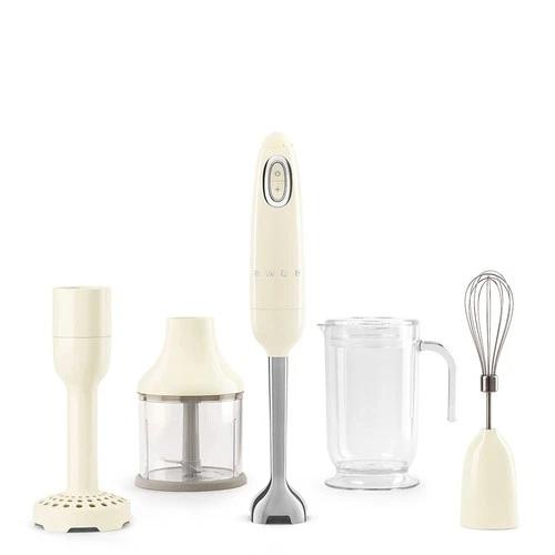 Smeg Retro Style Hand Blender with Accessories - Cream