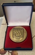 Zollsport Wettk&auml;mpfe / Medaille / M&uuml;nze /1978 Bremerhaven mit Box