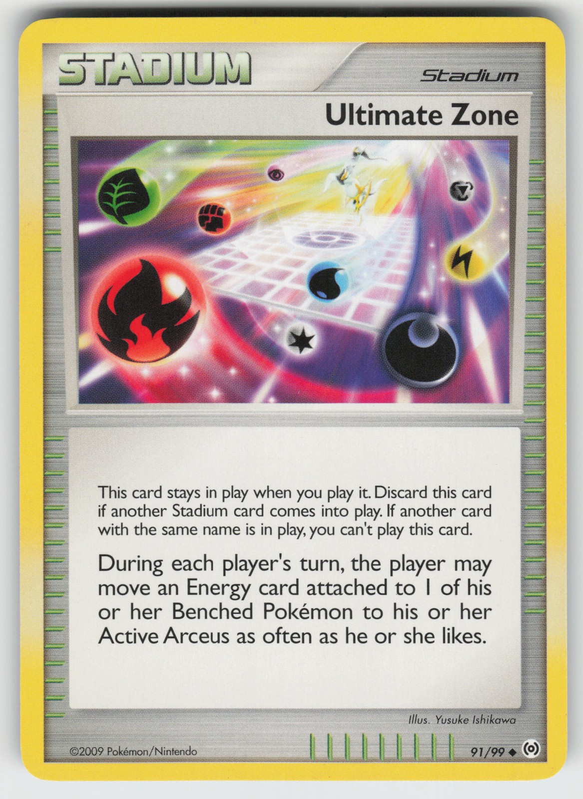 Ultimate Zone Arceus 91/99 Uncommon LP Pokemon