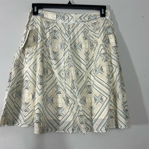 Calvin Klein Damen A-Linie Geometrisches Muster Rock Größe 8 Mehrfarbig Baumwolle - Bild 1 von 9