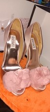 Badgley Mischka Randall Soft Pink Satin Pump
