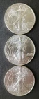 2012, 2013, and 2015 $1 American Silver Eagle Dollars