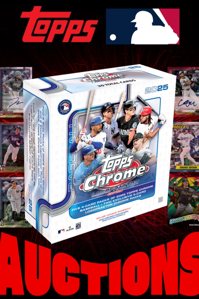 $1 Auctions! 2x 2025 Topps Chrome Logofractor MLB box break