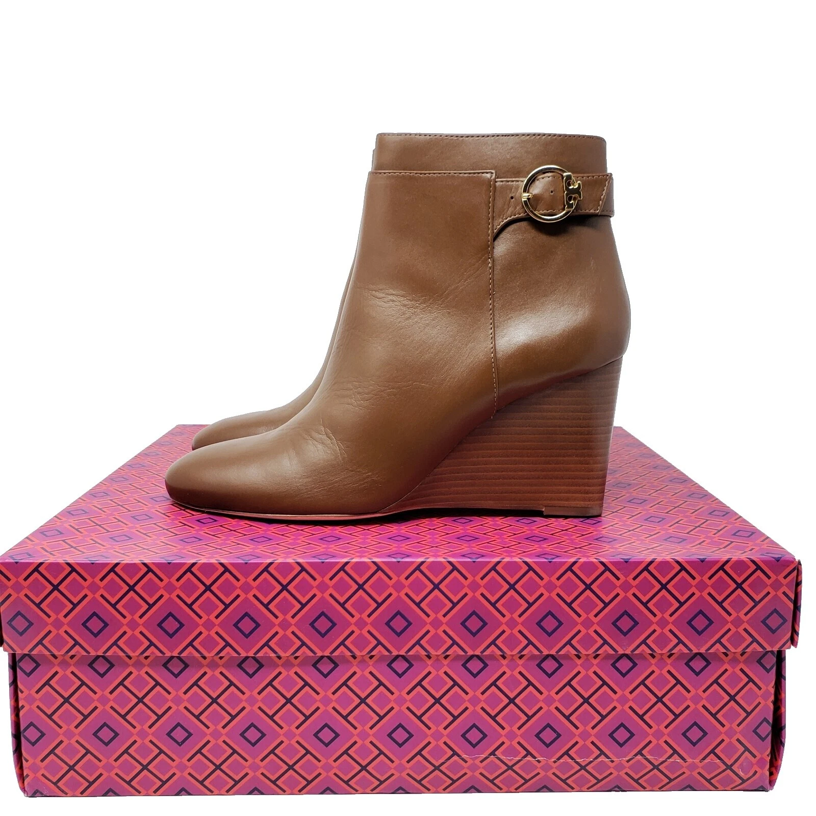 Botas de cuña informales de cuero Tory Burch para Mujeres