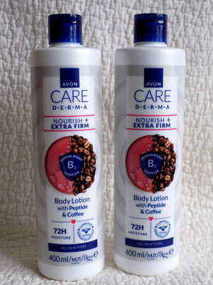 AVON 2 x CARE DERMA NOURISH+ EXTRA FIRM ~ STRAFFENDE KÖRPERLOTIONEN ~ je 400ml NEU
