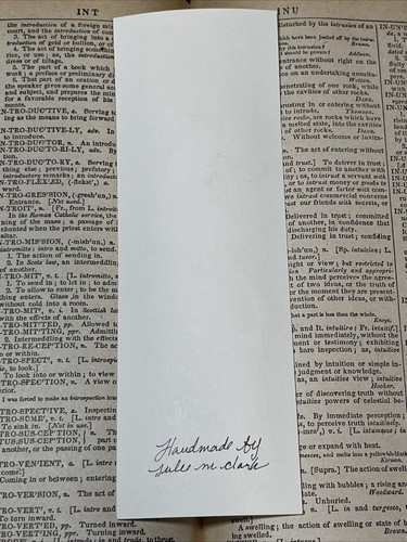 HANDDRAWN BOOKMARK Watercolor Cat Lady Illustration Original Horror Artwork OOAK - Foto 7 di 8