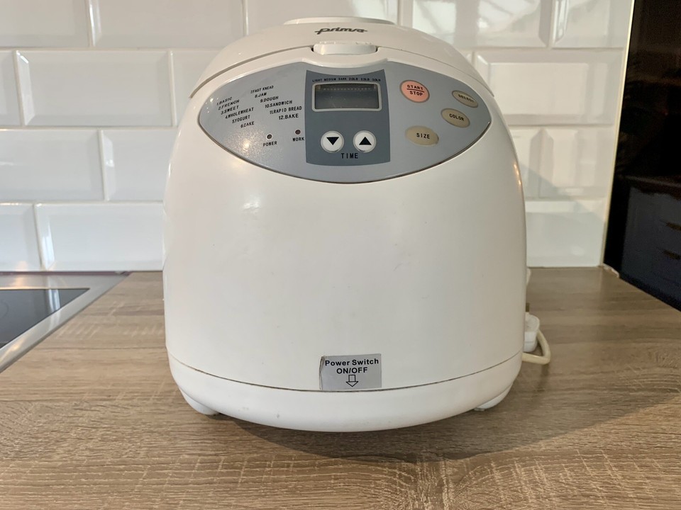 Prima Bread Maker Home Bakery ABM31 Cake Yoghurt Rapid Bake Read