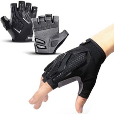 Bicycle Cycling Gloves Anti Slip Shock Gel Pad Breathable Half Finger Gym Gloves
