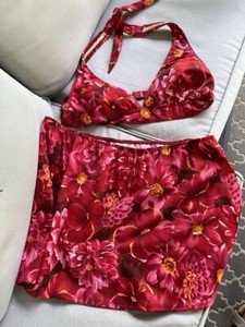 Women's plus size 18 two piece swimsuit red by Shape Fx Swim