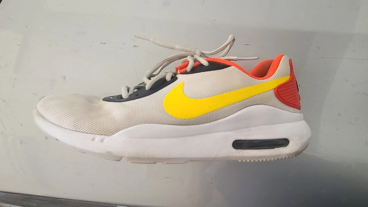 NIKE Air Max Oketa White Chrome Yellow Black. Size 8.5 AQ2235 102