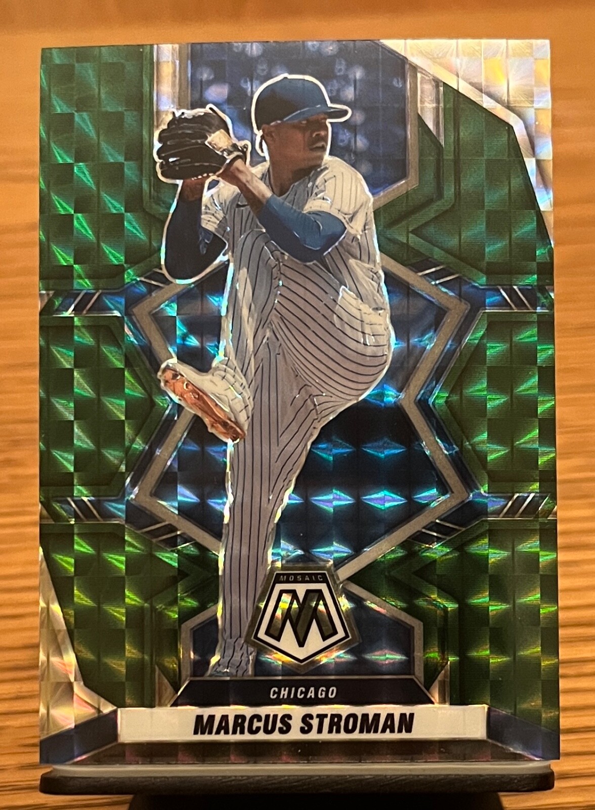 2022 Panini Mosaic - Green Mosaic Prizm #118 Marcus Stroman