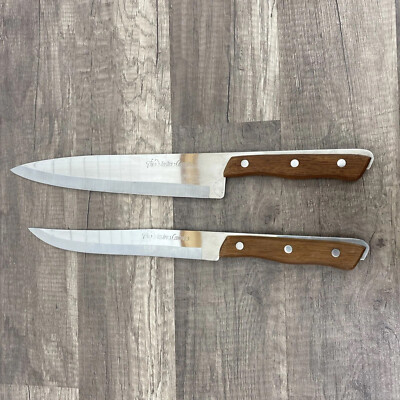 Set of 2 Vintage The Master Carver Knives by Frontier Forge Kitchen Knife