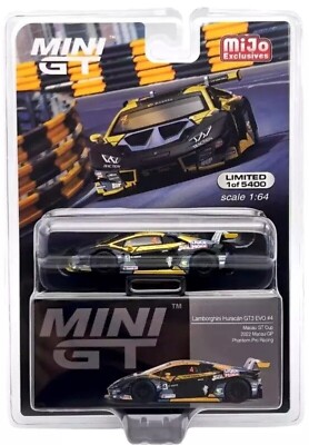 MINI GT MIJO EXC. Lamborghini Huracán GT3 EVO Macau GP Phantom Pro Racing #645