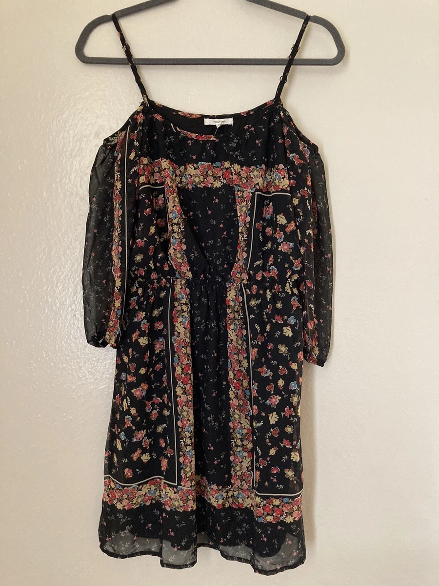 NWT black floral Maurices off the shoulder summer sundress size S