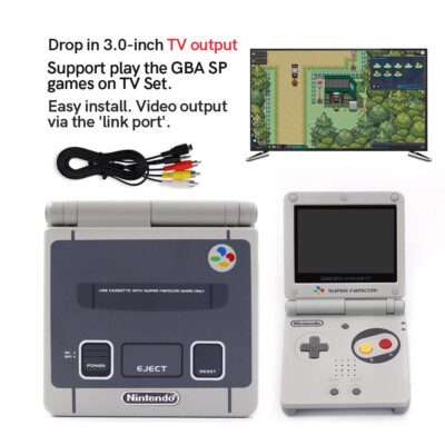 Drop in IPS LCD TV OUT Mod Full 3.0 Inch Screen Kit w/ shell For 