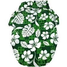 Doggie Design Hawaiian Camp Shirt - Tropical Green