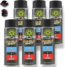 LiME LiNE High Gloss 2K Clearcoat Aerosol Can - 2K Clearcoat - Pack of 6