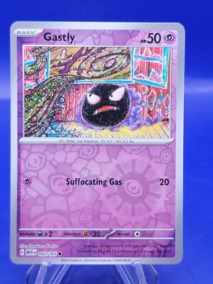 Gastly 092/165 REVERSE Holo  ENGLISH NM/M Pokémon - 151