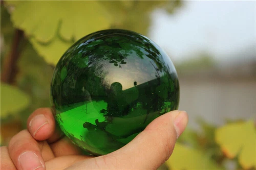 40-100mm Natural Green Obsidian Sphere Large Crystal Ball Healing Stone - Picture 8 of 10