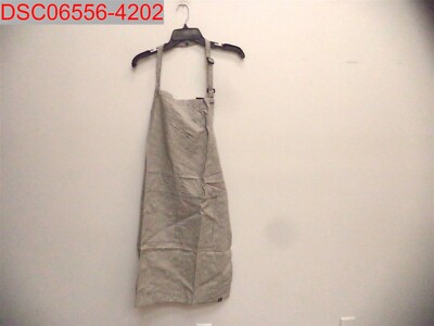 Industry Line Adult Ivory w/Blue Denim 2Pocket Bib Chef Apron OSFA 400006765406