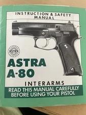 ORIGINAL FACTORY  Vintage Astra Model A-80 Pistol Manual