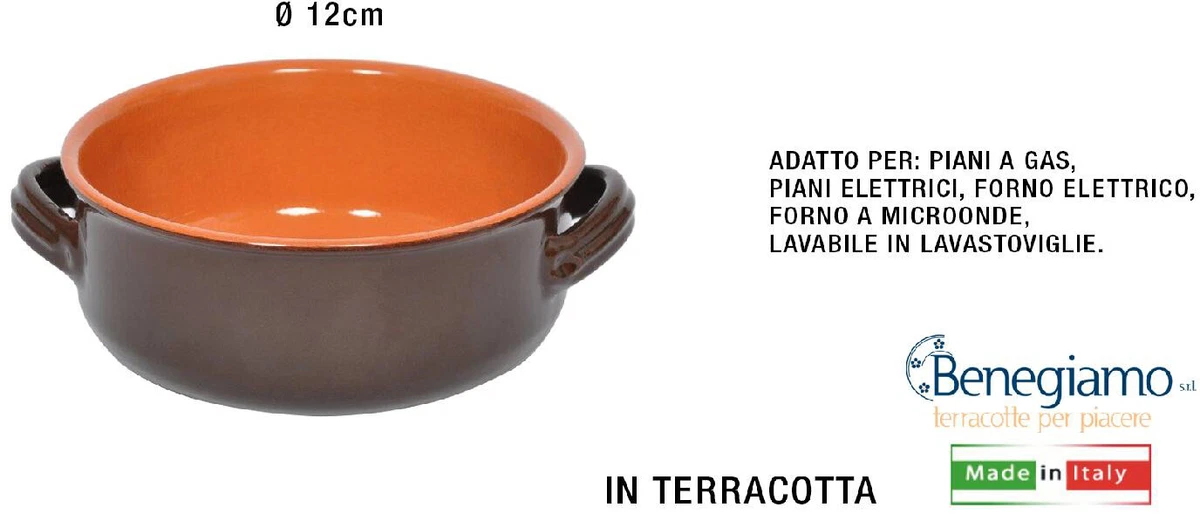 YRHH Pentola in Ceramica, Casseruola con Coperchio, Casseruola di Terracotta Tradizionale Vecchio Stile, Piccola Pentola di Terracotta Rotonda, Cuociriso per Spaghetti di Zuppa-4.5L