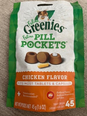 Greenies Feline Pill Pockets Cat Treats, 1.6 oz  (1 Each)