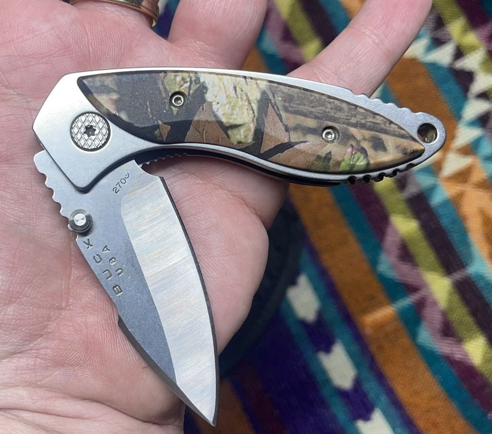 Vintage Discontinued Buck Alpha Hunter Folding Knife Came New Rare USA