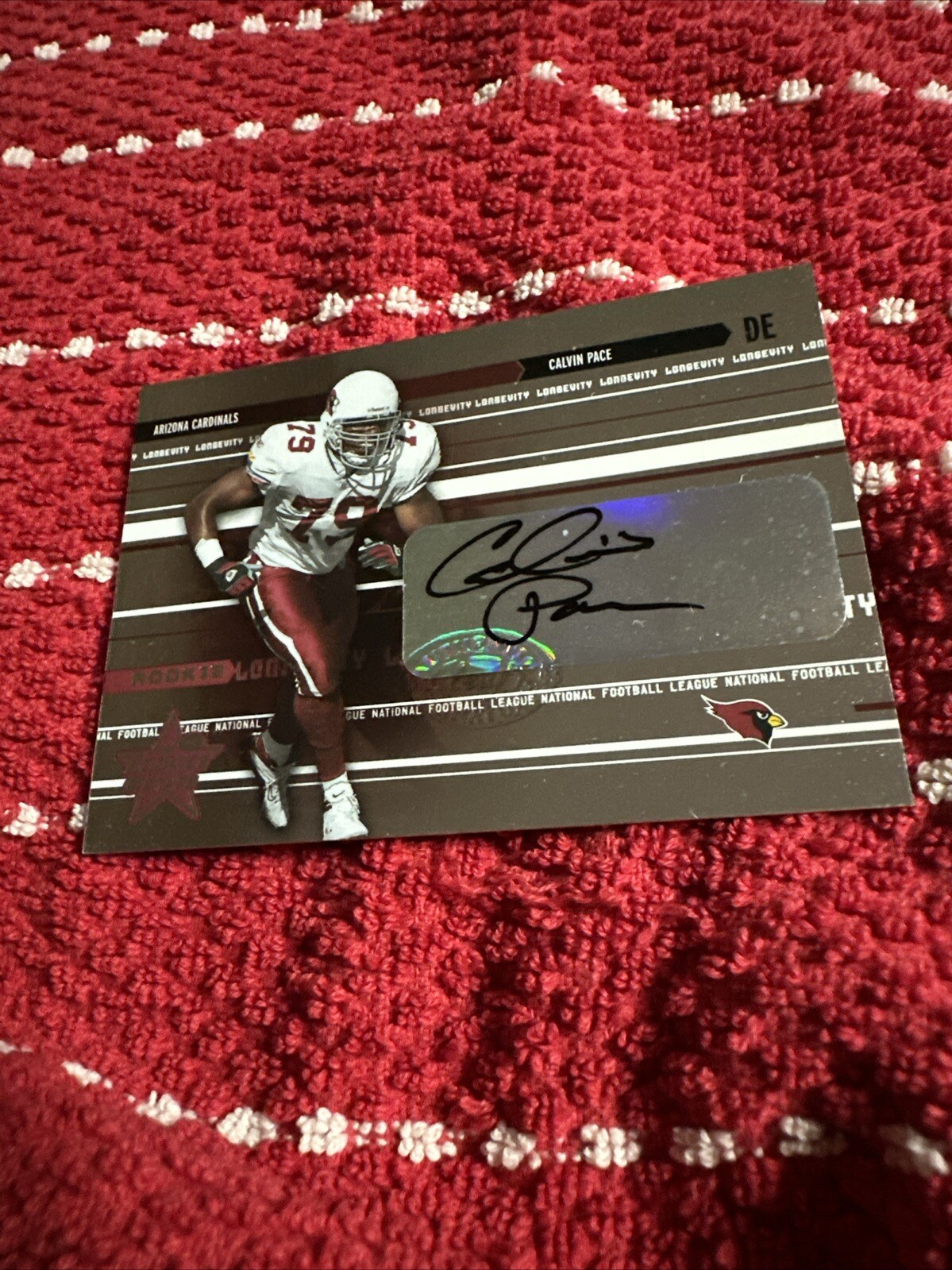 2003 Leaf Rookies & Stars Longevity 17/25 Calvin Pace #246 Rookie Auto RC