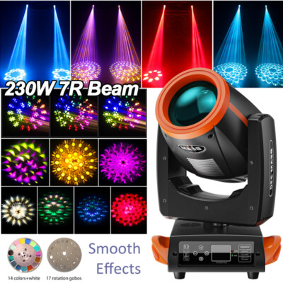 230W LED Moving Head Light Zoom Gobo Beam Stage Spot Lighting DJ Disco Party DMX