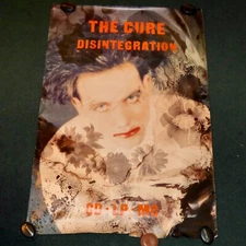 THE CURE DISINTEGRATION 1989 ORIGINAL SUBWAY STYLE POSTER 40x60 ROBERT SMITH