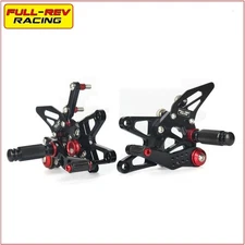 FULL-REV For TRIUMPH STREETTRIPLE 765 R/RS Adjustable Rearset Foot Pegs Footrest