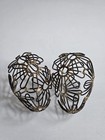 2 Rustic Wire Egg Shaped Décor With Shaped Flowers, 4 Inches Long, 3 Inches Wide — photo 5