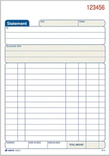 Tops Adams Statement Book, 2-Part Carbonless, 50 Sets, White/Canary 