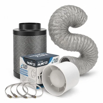 Kit de ventilation d'air d'évacuation kit ECO air d'évacuation Grow intérieur... - Photo 1/4