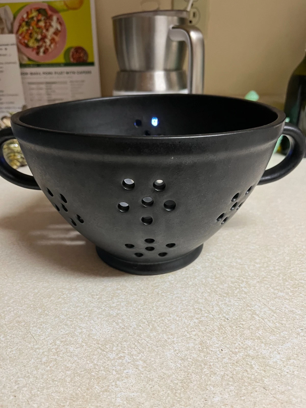 Leanne Ford for Crate & Barrel Black Colander Berry Garcia Bowl Fruit Basket
Opens in a new window o