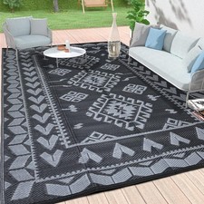 Outdoor Rugs for Patio Clearance - 5'x8' Waterproof Reversible Indoor Outdoor...