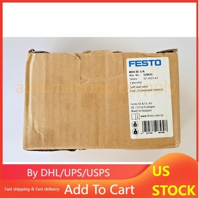US FREE TAX New Festo MS4-DL-1/4 529531 Soft start valve