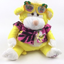 VINTAGE 1987 Fisher Price PUFFALUMP Plush WILD THING MONKEY Hawaiian SHIRT