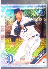 2019 Bowman Franklin Perez #BCP-56 Tigers Chrome Prospects Mojo Refractors