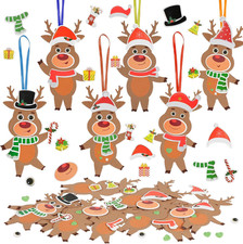 12 Pack Reindeer Crafts for Kids Make You Own Reindeer Foam Stickers Ornament DI