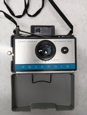 Vintage  Polaroid Automatic 210 Land Camera with Hard Case  Strap.