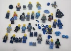 Lot of 26 Incomplete Blue Lego Mini figures With Accessories- Star Wars-city