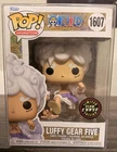 Funko Pop! One Piece Luffy Gear Five 5 #1607 GITD Glow  CHASE w/ Protector