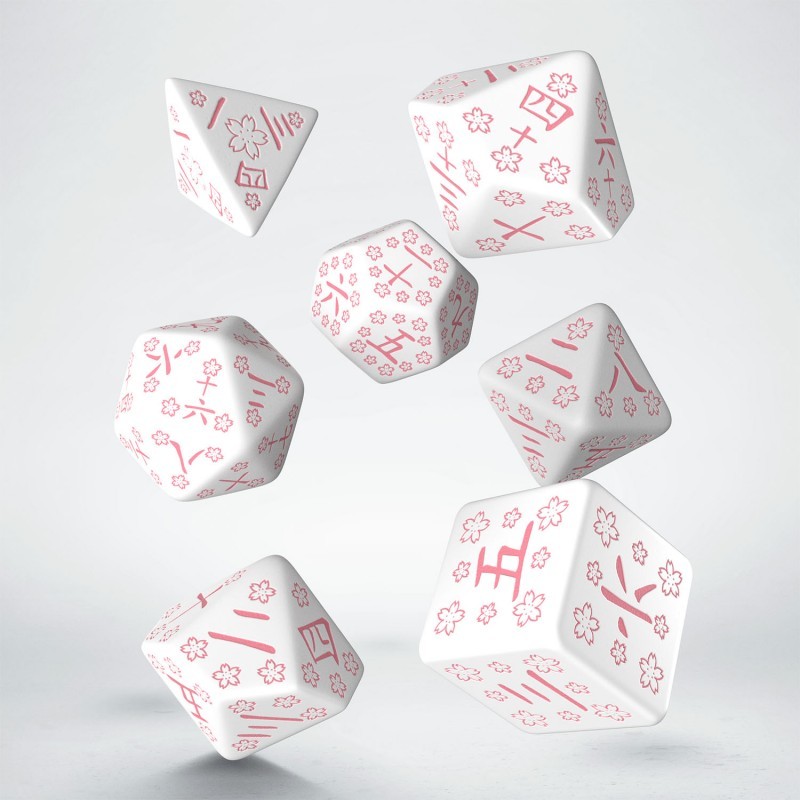 Q-Workshop BNIB Japanese Dice Set - Cherry Blossom Petals