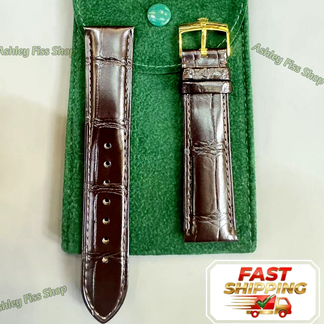 Rolex Leather 20 mm Band Width Wristwatch Bands for sale | eBay