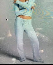 Skims Cotton Jersey Straight Leg Pant in Zen Blue, Size Small