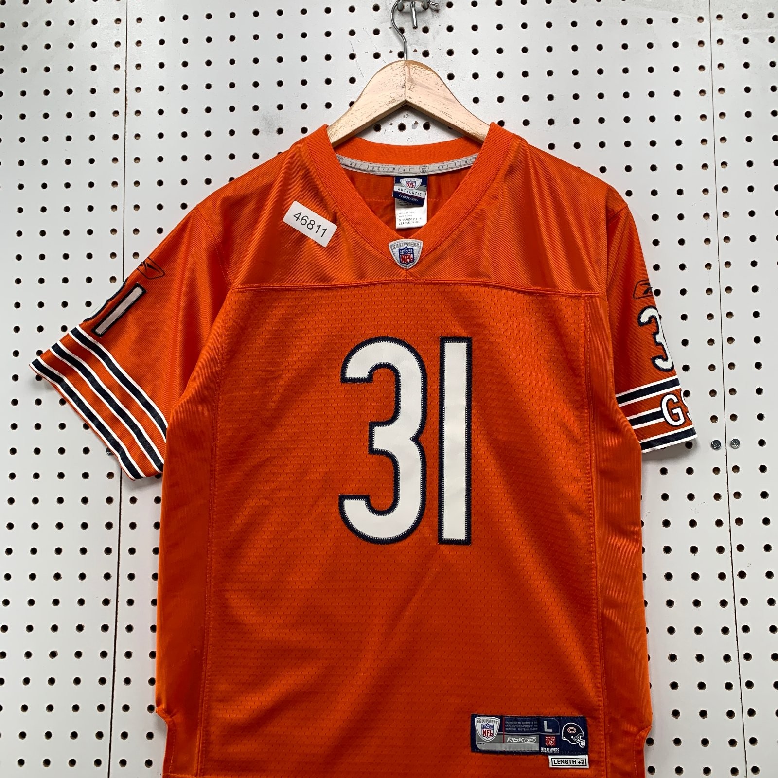 Chicago Bears Football Jersey Youth Large 14/16 Orange #31 Reebok thumbnail 4