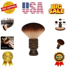 Large Neck Duster Brush Soft Barber Face Cleaning Hairbrush Nylon Hair Wooden...
